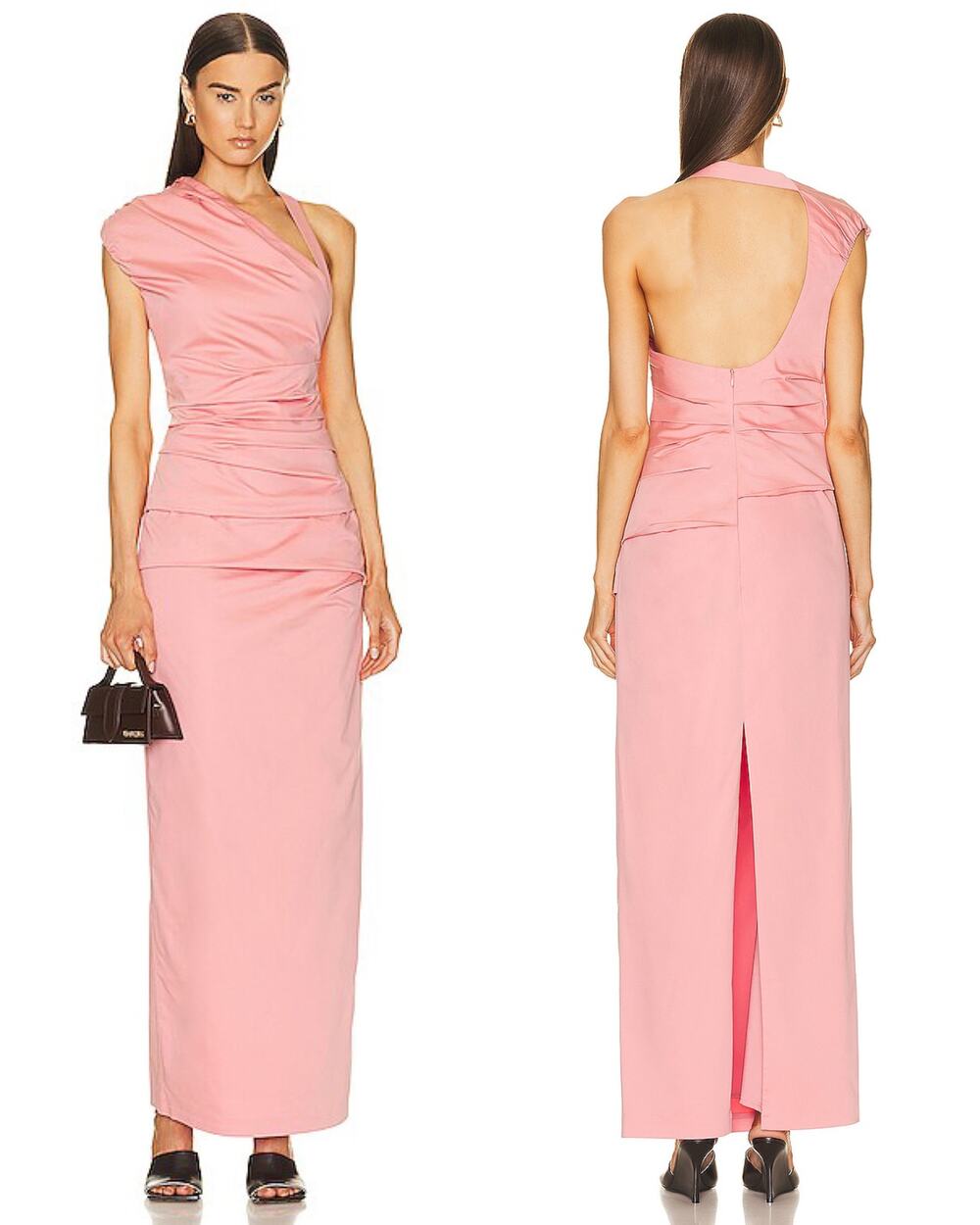 SIR the Label. Giacomo Gathered Gown NWT Size 3 Large Formal Asymmetrical Maxi